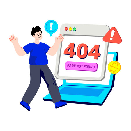 A creative design vector of error 404