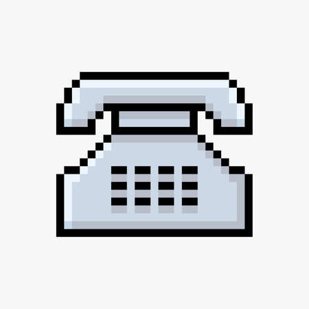 Telephone pixel artのイラスト素材