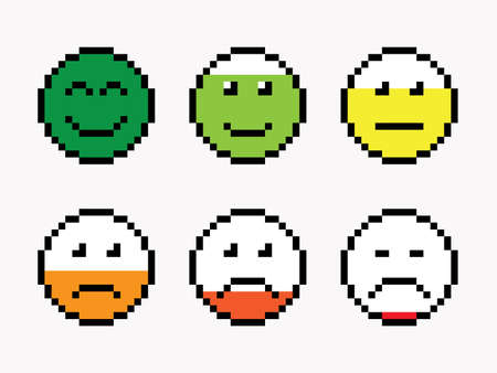 Pixel emotion barのイラスト素材