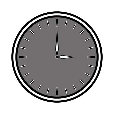 Vector, isolated, clock image on white background. Design a flat clock iconのイラスト素材