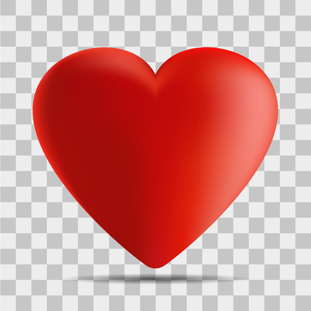 Vector image of a heart on a transparent backgroundのイラスト素材