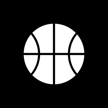 Vector image isolated basketball icons. Design a flat basketball iconのイラスト素材