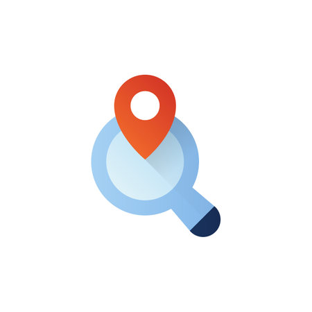 Local SEO icon in vector. Logotypeのイラスト素材