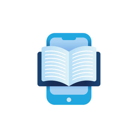 E book icon in vector.のイラスト素材