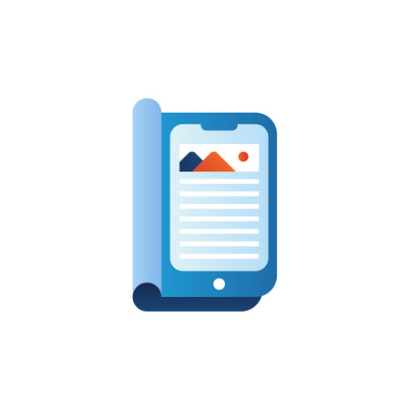 Online Magazine icon in vector. Logotypeのイラスト素材
