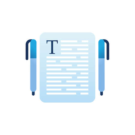 Blog Management icon in vector. Logotypeのイラスト素材