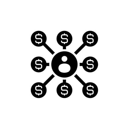 affiliate marketing icon in vector. Logotypeのイラスト素材