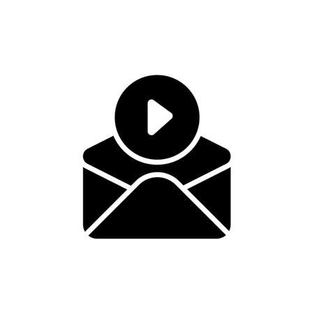 video marketing icon in vector. Logotypeのイラスト素材