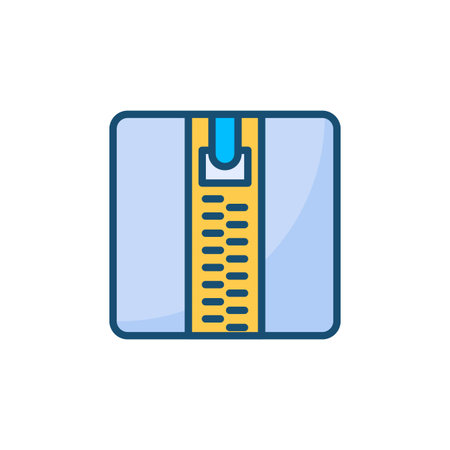Zip icon in vector. Logotypeのイラスト素材