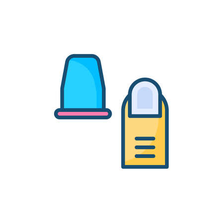 Sewing Thumb icon in vector. Logotypeのイラスト素材