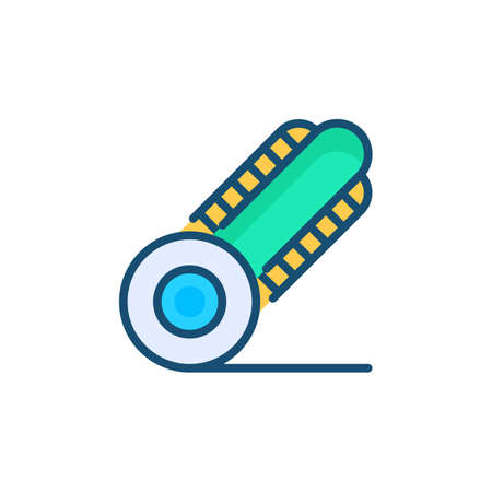 Roller Cutter icon in vector. Logotypeのイラスト素材