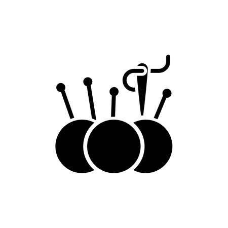 Pincushion icon in vector. Logotypeのイラスト素材