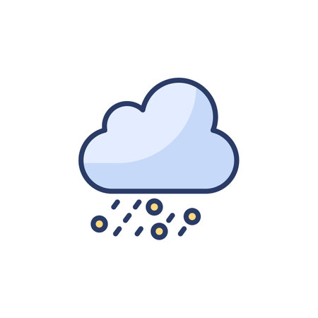 Hail icon in vector. Logotypeのイラスト素材