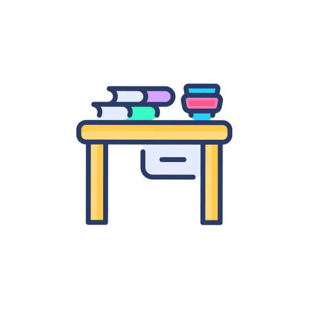 Study Room icon in vector. Logotypeのイラスト素材