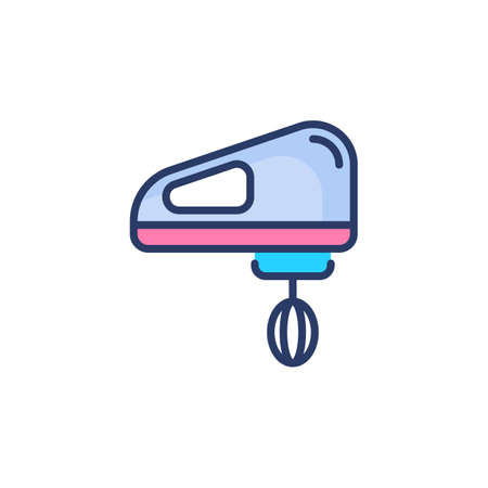 Electric Handheld Beater icon in vector. Logotypeのイラスト素材