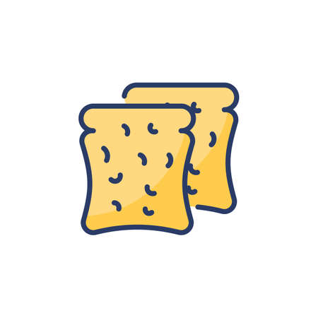 Rusk icon in vector. Logotypeのイラスト素材