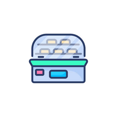 Refrigerator icon in vector. Logotypeのイラスト素材