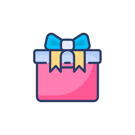 Present icon in vector. Logotypeのイラスト素材