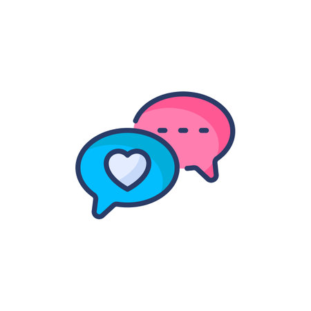 Conversation icon in vector. Logotypeのイラスト素材