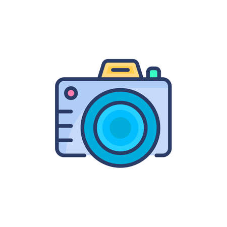Camera icon in vector. Logotypeのイラスト素材