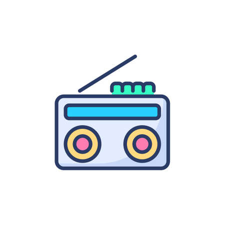 Radio icon in vector.のイラスト素材