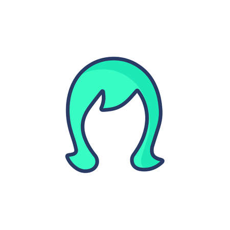 Hair Extension icon in vector. Logotypeのイラスト素材