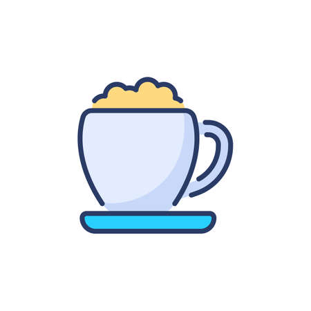 Cappuccino icon in vector. Logotypeのイラスト素材