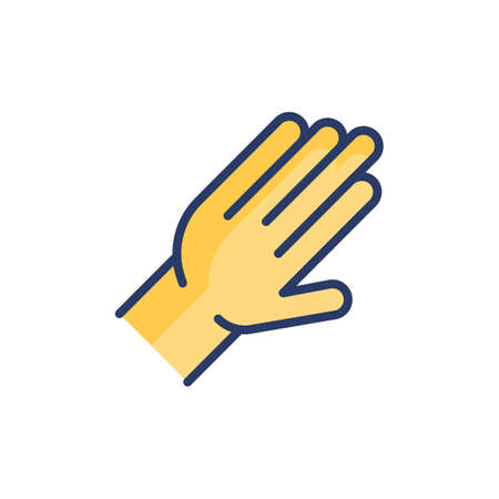 Cleaning hand icon in vector. Logotypeのイラスト素材