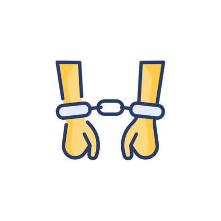 Arrested icon in vector. Logotypeのイラスト素材