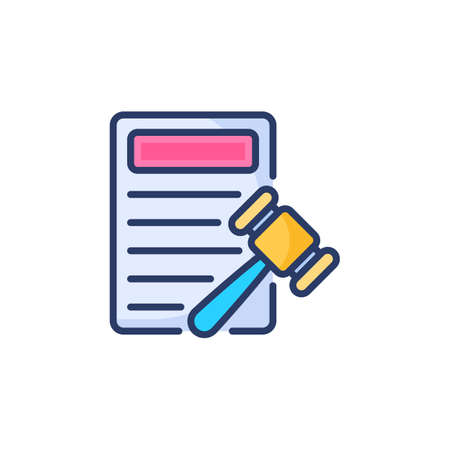 Document icon in vector. Logotypeのイラスト素材