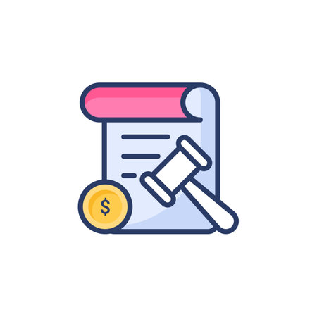 Bail icon in vector. Logotypeのイラスト素材