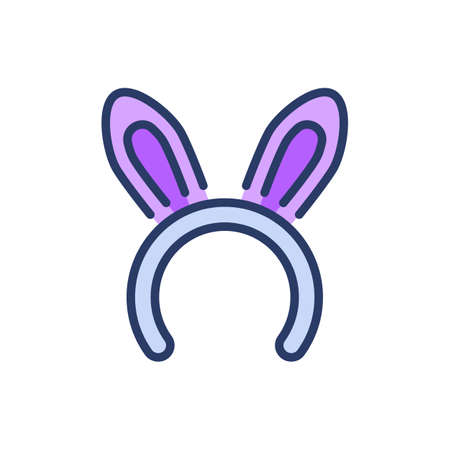 Bunny Ear Band icon in vector. Logotypeのイラスト素材
