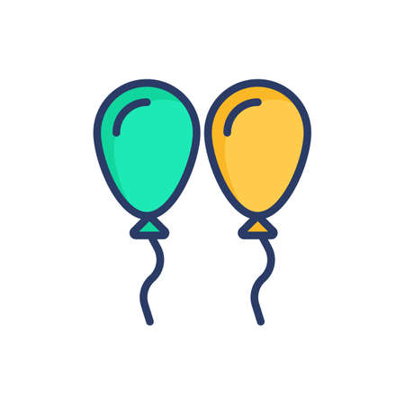 Balloon icon in vector. Logotypeのイラスト素材