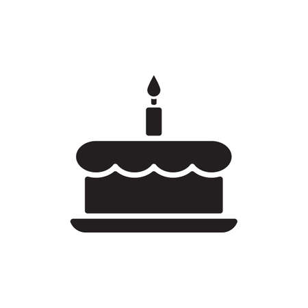Cake icon in vector. Logotypeのイラスト素材