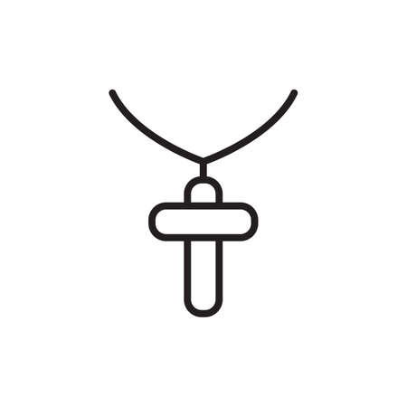 Necklace icon in vector. Logotypeのイラスト素材