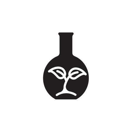 Green Chemistry icon in vector. Logotypeのイラスト素材