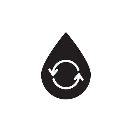 Reclaimed Water icon in vector. Logotypeのイラスト素材