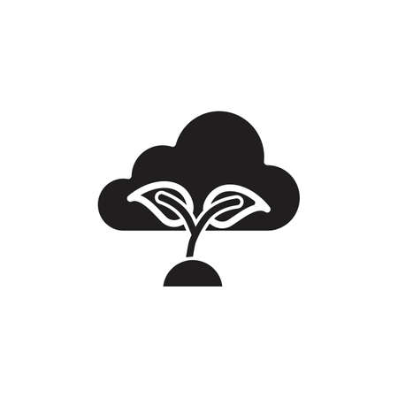 Zero Emission icon in vector. Logotypeのイラスト素材