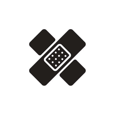 Plaster icon in vector. Logotypeのイラスト素材