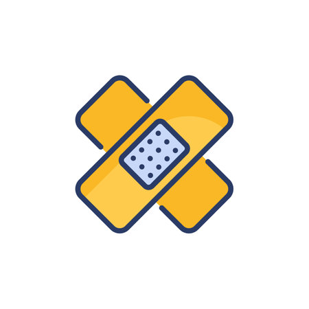 Plaster icon in vector.のイラスト素材