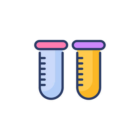 Test icon in vector. Logotypeのイラスト素材