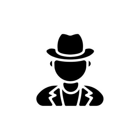 Detective icon in vector. Logotypeのイラスト素材