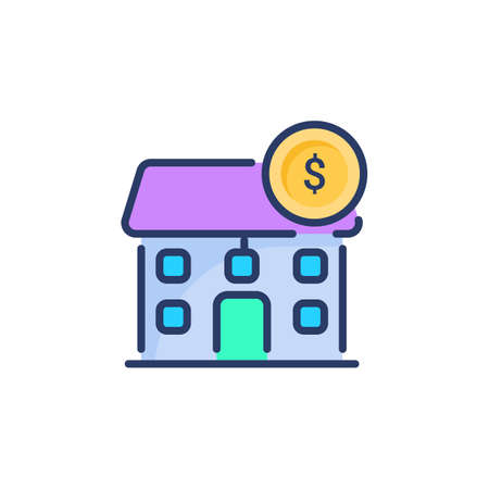 Property Valuation icon in vector. Logotypeのイラスト素材