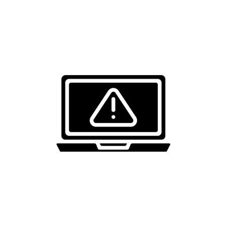 System Hacked icon in vector. Logotypeのイラスト素材
