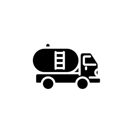 Oil Tanker icon in vector. Logotypeのイラスト素材