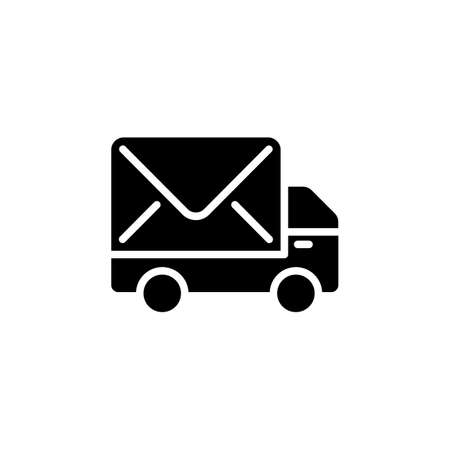 Postal Truck iconのイラスト素材
