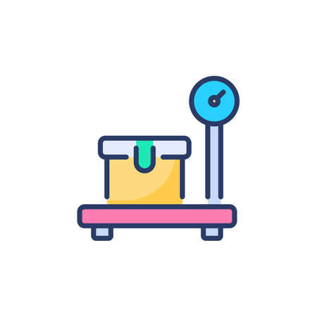 Weight Scale icon in vector. Logotypeのイラスト素材