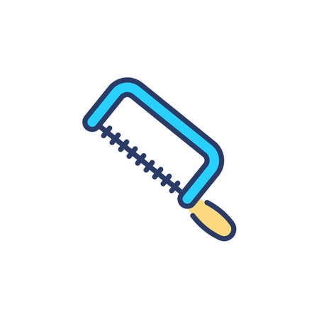 Hacksaw icon in vector. Logotypeのイラスト素材