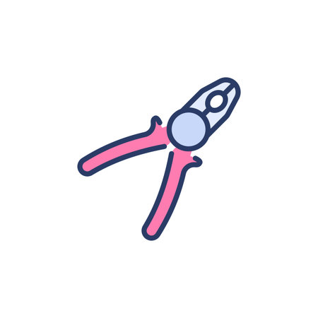 Pliers icon in vector. Logotype
