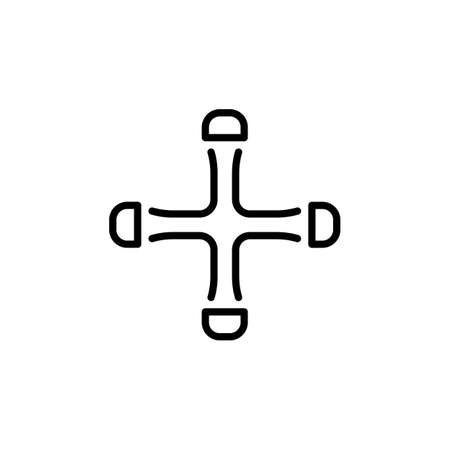 Lug Wrench icon in vector. Logotypeのイラスト素材
